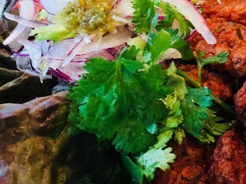 赤玉ねぎのグリーンチリサラダ